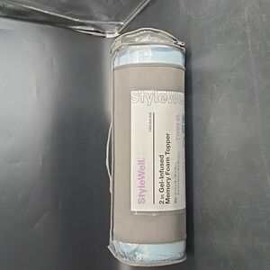 NEW Stylewell 2 Inch Gel Infused Memory Foam Topper College Twin XL